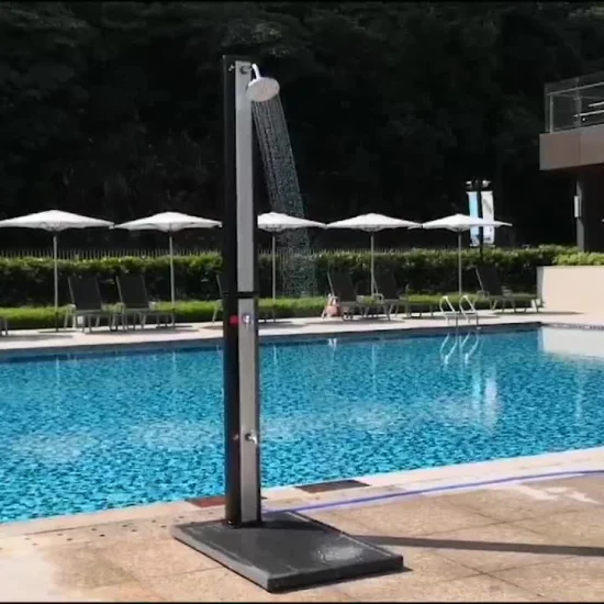 Ducha solar exterior para piscina y jardín de nuevo estilo